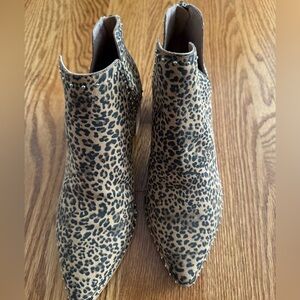 Dolce Vita Animal Print Ankle Booties